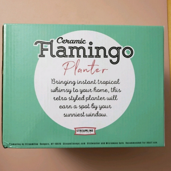 Vintage Flamingo Planter - Picture 2 of 3